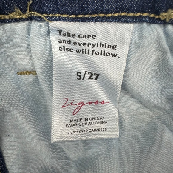 Vigoss Barell Leg Jeans Womens 5/27 Dark Wash Denim Belted Boho Retro - Picture 4 of 10